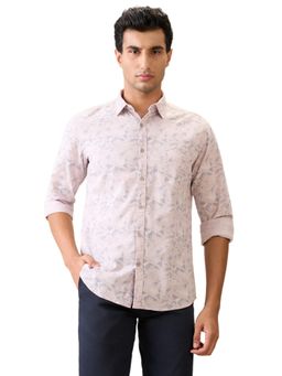 Parx - Slim Fit Medium Pink Pure Cotton Semi Cut Away Collar Shirt