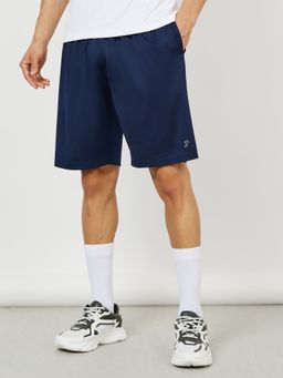 Styli - Men'S Solid Elastic Waist Regular Fit Mid-Length Shorts