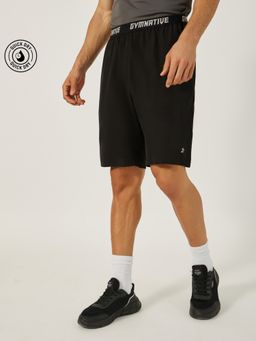 Styli - Men'S Solid Zip Pocket Regular Fit Knee-Length Shorts