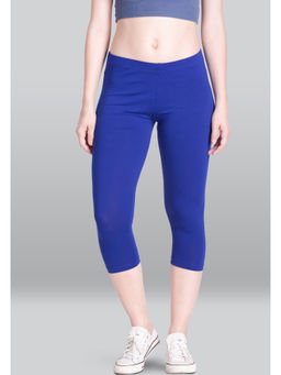 Lyra - Women Solid Coloured Navy Blue Leggings