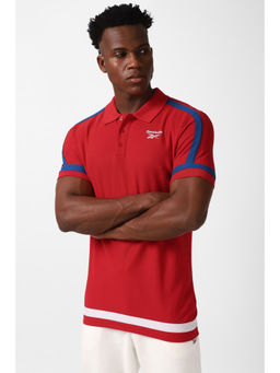 Reebok - Mens Wce Polo T-Shirt Red