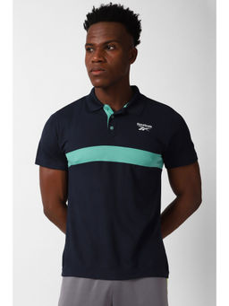 Reebok - Mens Performance Polo T-Shirt Navy Blue