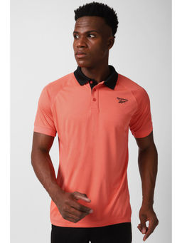 Reebok - Mens Rag Polo T-Shirt Orange