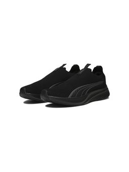 Puma - Unisex Black Pounce Lite Slip-On Running Shoes