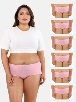 Adira - BrZee Plus Size Hipster Panty Pink