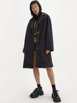 Levi's - X Barbie Ferreira Women Black Long Dress Coat
