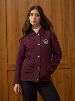 U.S. POLO ASSN. - Women Purple Regular Fit Puffer Jacket