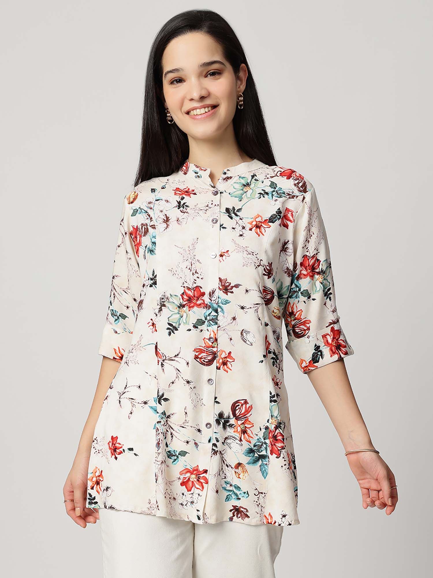 Ivory Garden Bloom Tunic-image-21