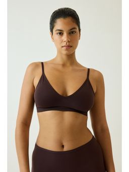 H&M - Women Brown Seamless Padded Soft Bra