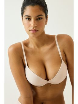 H&M - Women Beige 2-Pack Microfibre Super Push-Up Bras