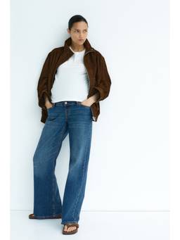 H&M - Women Blue Mama Wide Jeans
