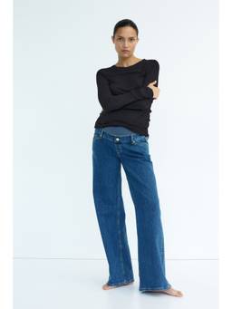 H&M - Women Blue Mama Wide Jeans