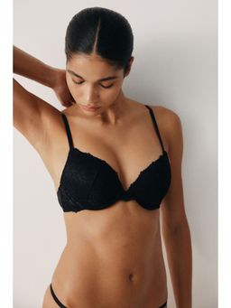 H&M - Women Black Lace Push-Up Bra