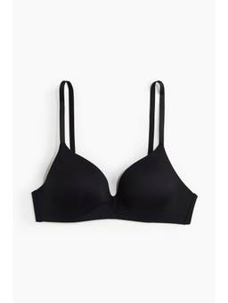 H&M - Women Black Padded Non-Wired Microfibre Bra