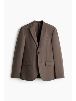 H&M - Men Brown Slim Fit Single-Breasted Jacket