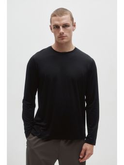 H&M MOVE - Men Black Long-Sleeved Sports Top With Drymove