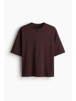 H&M - Men Purple Oversized Fit T-Shirt
