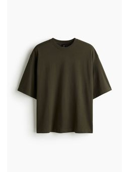 H&M - Men Green Oversized Fit T-Shirt