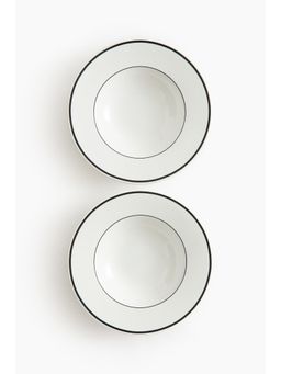 H&M - 2-Pack Porcelain Deep Plates