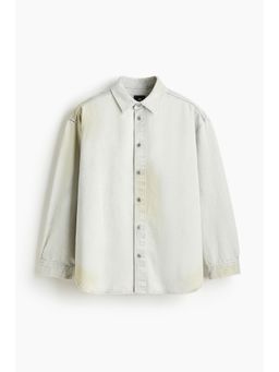 H&M - Men Blue Oversized Fit Denim Shirt