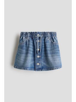 H&M - Girls Blue Paper Bag Denim Skirt