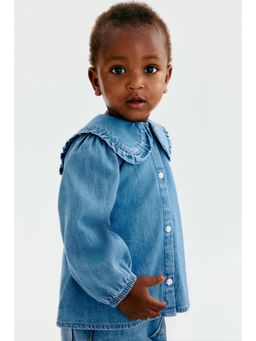 H&M - Girls Blue Collared Blouse