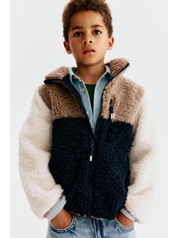 H&M - Boys Blue Teddy Jacket