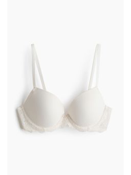 H&M - Women White Microfibre Push-Up Bra