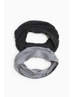H&M MOVE - Men Grey 2-Pack Neck Warmer