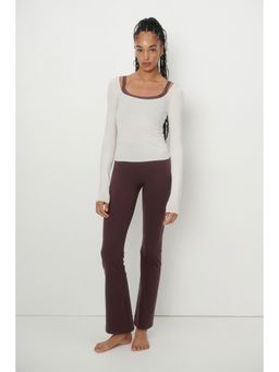 H&M - Women Red Flared Yoga Leggings With Softmove