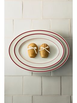 H&M - White 2-Pack Porcelain Serving Plates