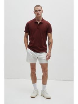 H&M - Men Red Regular Fit Tennis T-Shirt With Drymove