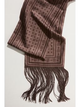 H&M - Women Beige Fringed scarf