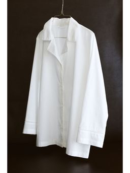 H&M - Women White Cotton Sateen Pyjamas