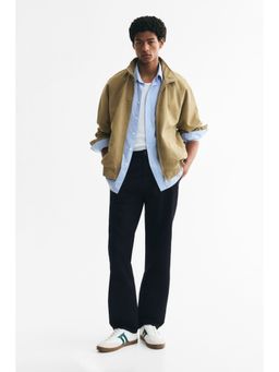 H&M - Men Blue Relaxed Fit Cotton Twill Chinos