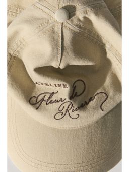 H&M - Women Beige Cotton Twill Cap