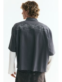 H&M - Men Grey Relaxed Fit Layered Shirt