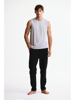 H&M - Men Black Regular Fit Tapered sports Track Pant with DryMove