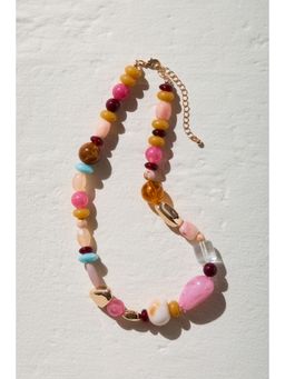 H&M - Women Pink Beaded Necklace