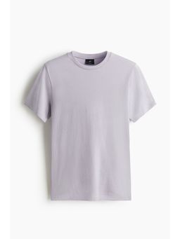 H&M - Men Purple Regular Fit Round-Neck T-Shirt