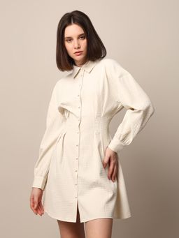 ONLY - Textured Shirt Dress