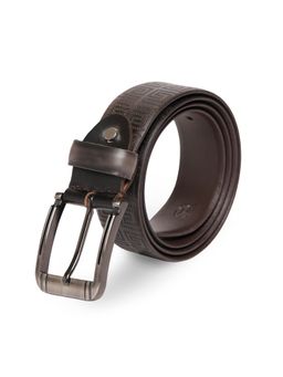 Stamp - Men's Premium Casual Leather Belt - Brown (34)