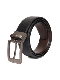 Stamp - Men's Genuine Leather Reversible Belt - Brown (34)