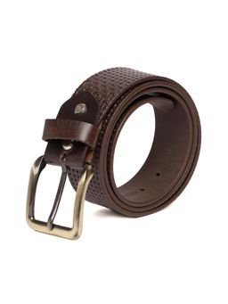 Stamp - Men's Woodland Premium Leather Belt - Brown (34)