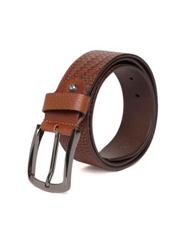 Stamp - Men's Woodland Casual Leather Belt - Tan (34)