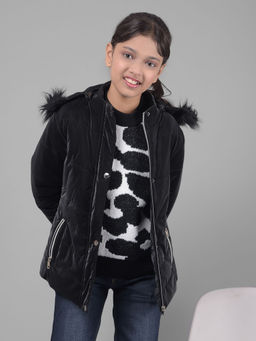 CRIMSOUNE CLUB - Girls Black Puffer Jacket