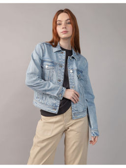 American Eagle - Women Blue Classic Denim Jacket