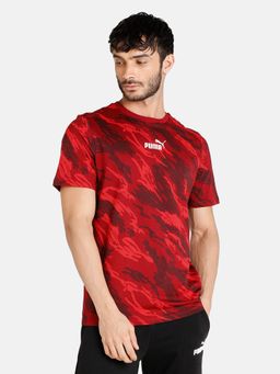 Puma - Graphic Aop Men Red T-shirts