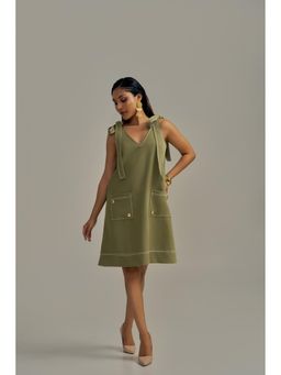 Neeti and Mudita - Sage Tie-Up Dress