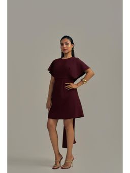 Neeti and Mudita - Wineberry Tie-Back Dress